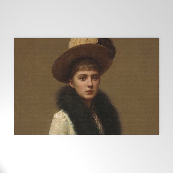Portrait of Sonia, 1890 by Henri Fantin-Latour Welcome Mat