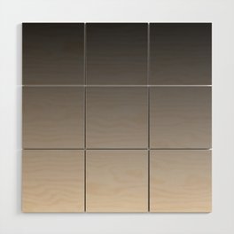 Smooth Charcoal Minimalist Ombré Gradient Abstract Wood Wall Art