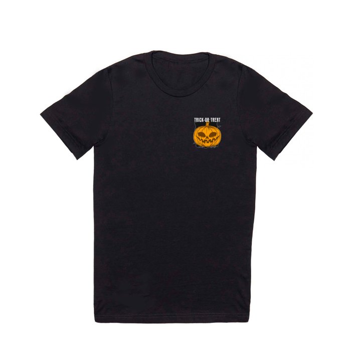 Trick or Treat Mean Pumpkin Naughty T Shirt