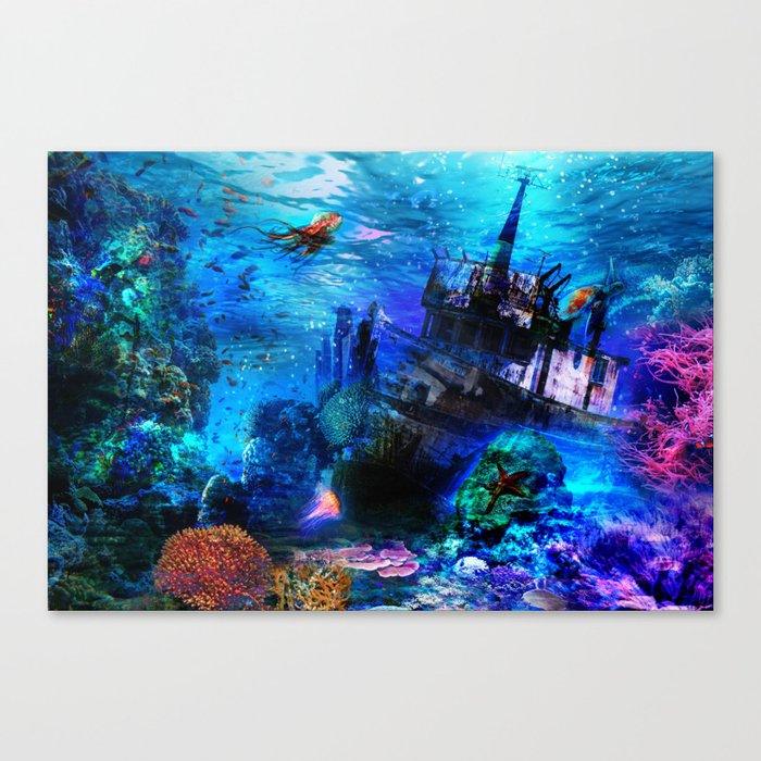Bottom of the ocean Canvas Print