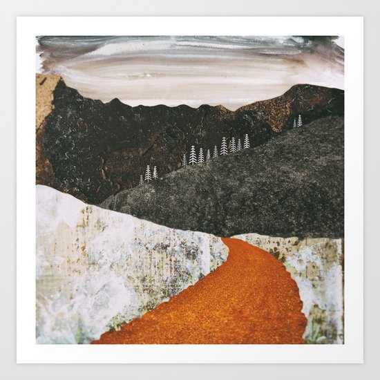 Desert Snow Art Print