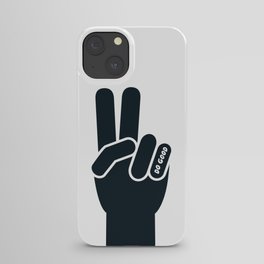 Peace Sign, Do Good B&W iPhone Case