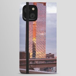 Manhattan Bridge at Sunset | Travel Photography in NYC iPhone Wallet Case