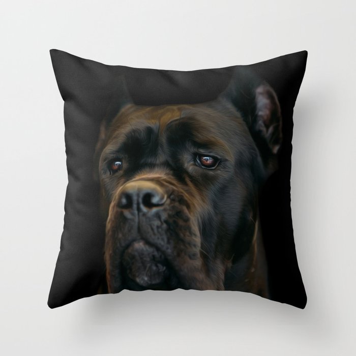 Cane Corso Italian Mastiff Throw Pillow By K9printart Society6