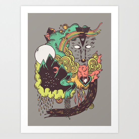 Leader of the Pack Art Print