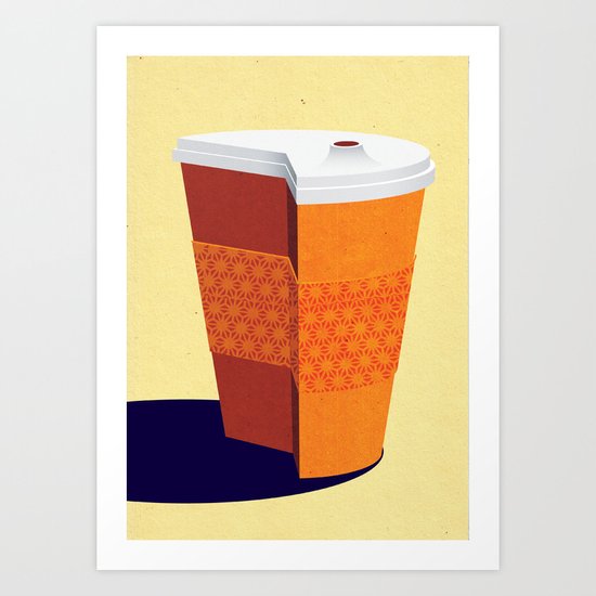 Cut down on Coffee Art Print