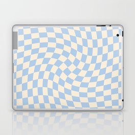 Check II - Baby Blue Twist — Checkerboard Print Laptop Skin