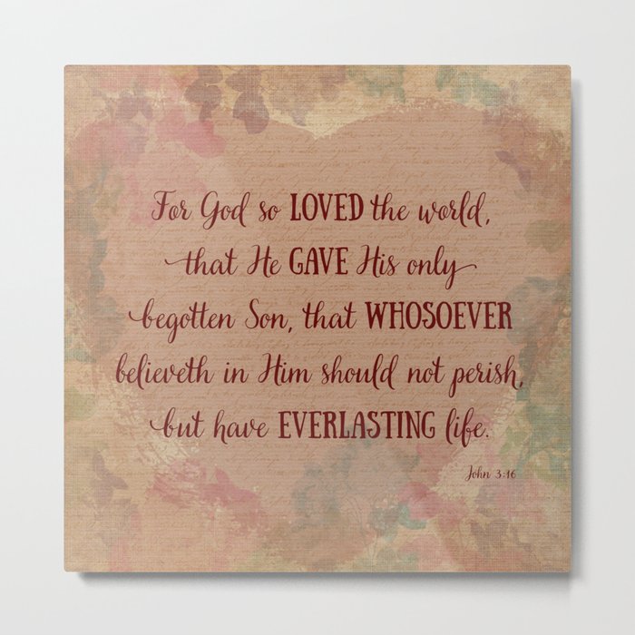 For God So Loved the World Metal Print
