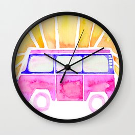 Camper Sunrise Wall Clock