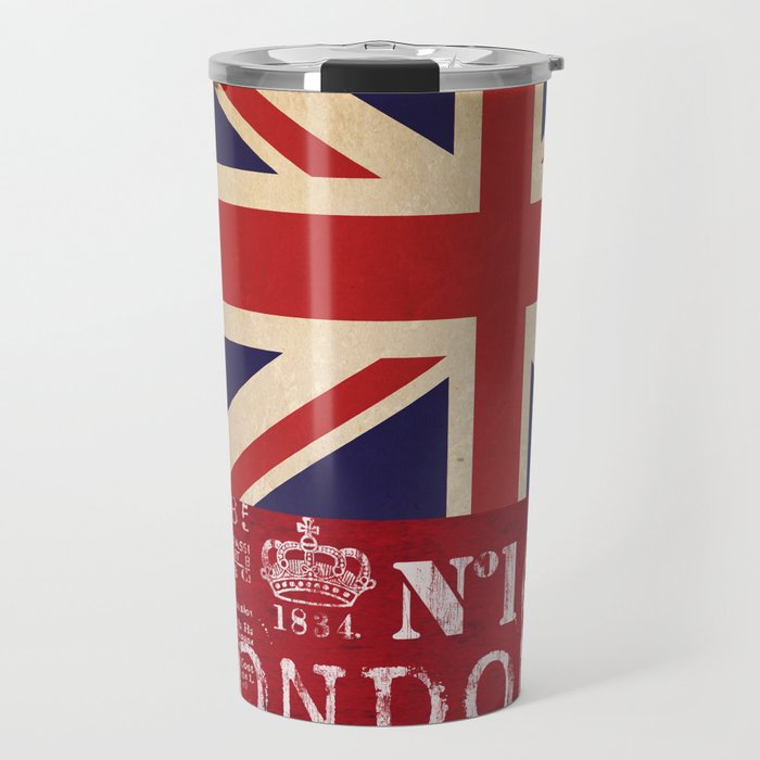 Union Jack Great Britain Flag Travel Mug