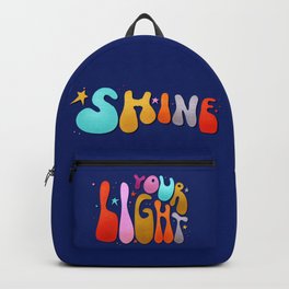 Shine Your Light - 70's style Backpack