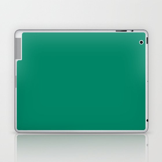 TENNIS COURT GREEN SOLID COLOR  Laptop & iPad Skin
