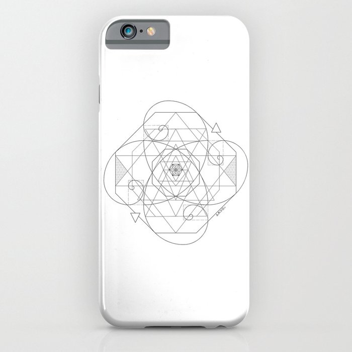 Fibonacci Geometric Mandala iPhone Case