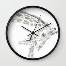 Reticulated Giraffes, Camelopardis Reticulata Wall Clock