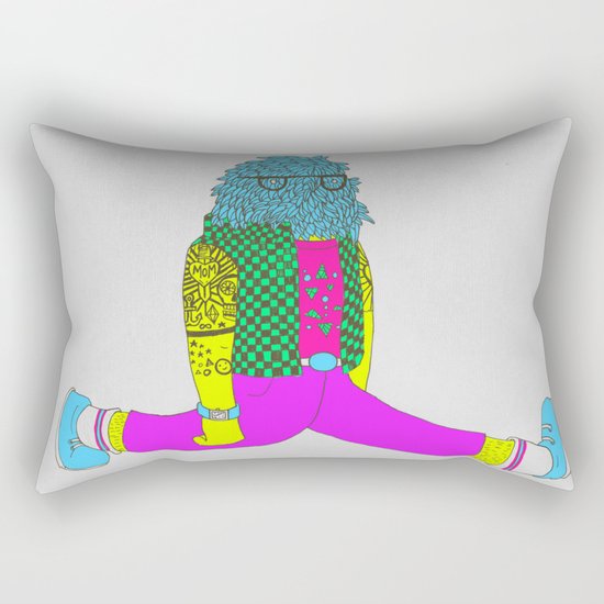 I can do the splits Rectangular Pillow