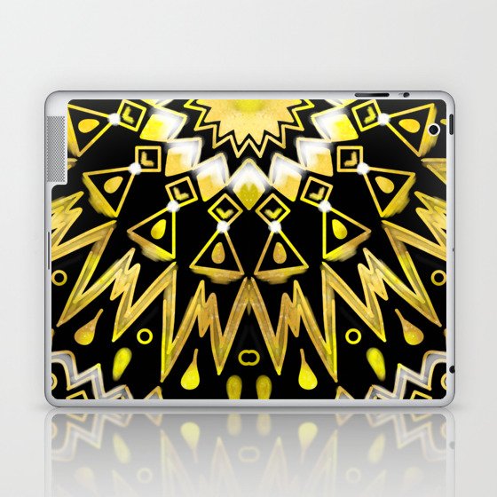 Golden Star Mandala Laptop & iPad Skin