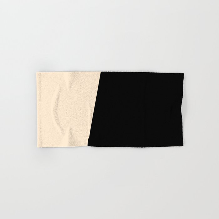 Black and sales beige towels
