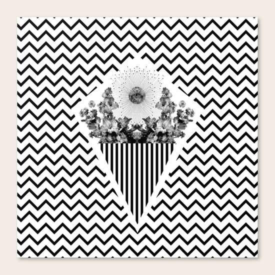 v x v x v Canvas Print