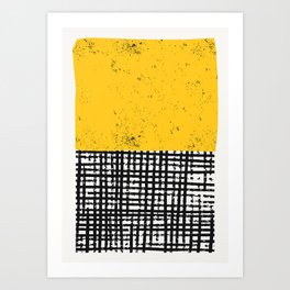 Yellow Shape Art Art Print