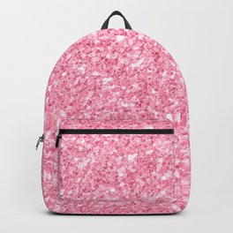 Pink Glitter Texture print Backpack