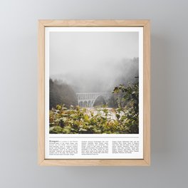 Coastal Fog | Travel Photography Minimalism Framed Mini Art Print