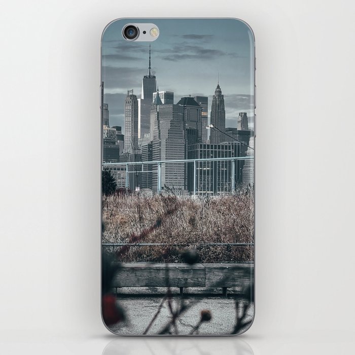 New York City Manhattan skyline after sunset iPhone Skin