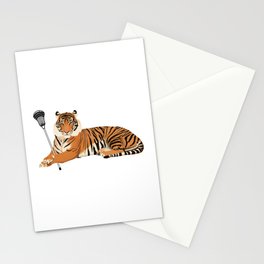 Lacrosse Tiger Stationery Card