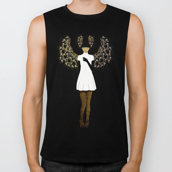 flight feathers Biker Tank