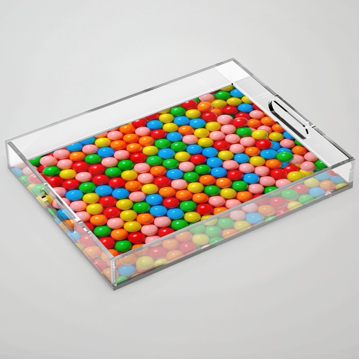 Mini Gumball Candy Photo Pattern Acrylic Tray