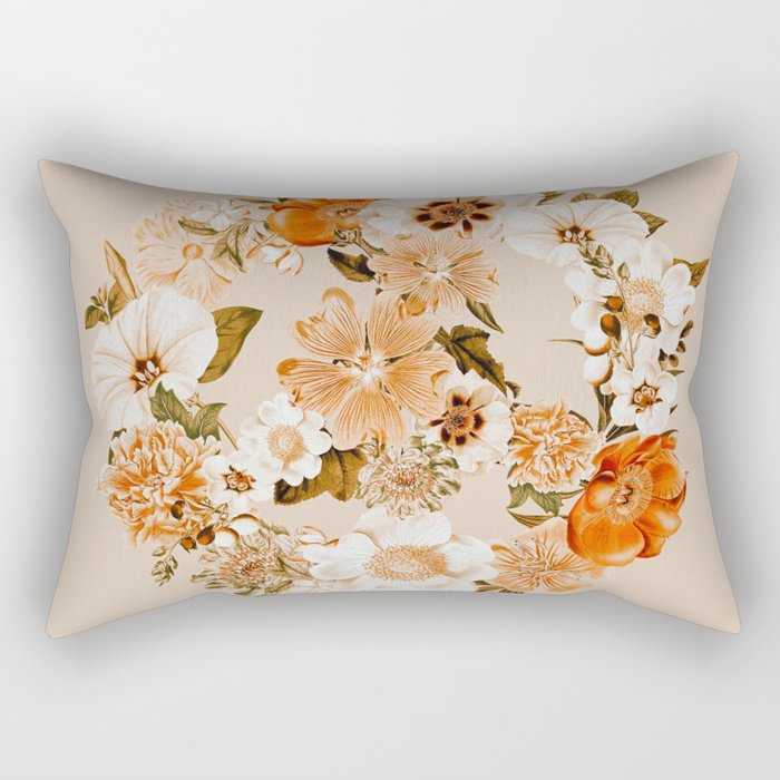 Botanica Peace sign - bohemian Rectangular Pillow