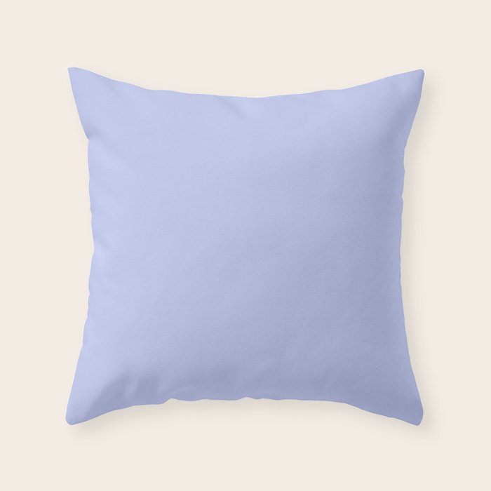 Kiss Of Spring Periwinkle Coordinating Solid Throw Pillow By