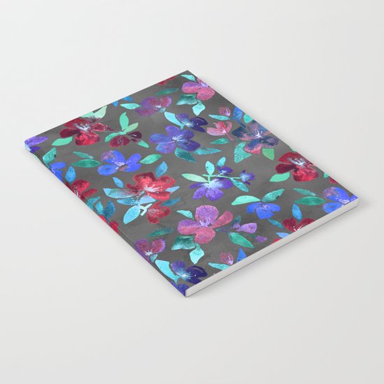 Blossoms in Cherry, Plum and Purple Notebook