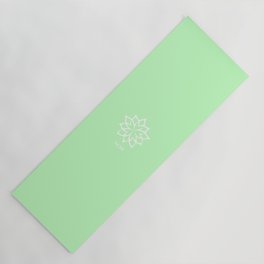 PALE GREEN pastel solid color Yoga Mat