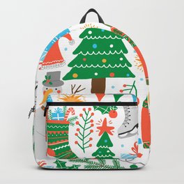  Christmas seamless pattern Backpack