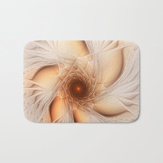 Abstract Wheel, Fractal Art Bath Mat