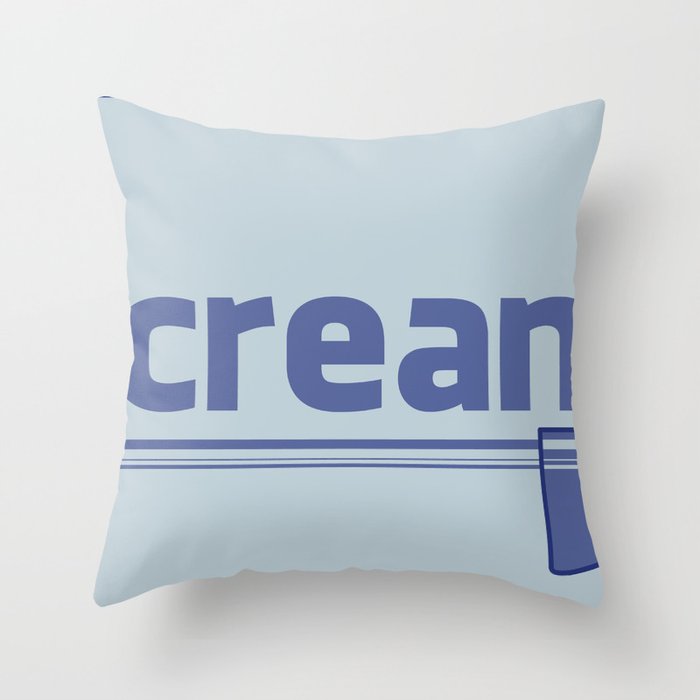 icecream social Throw Pillow