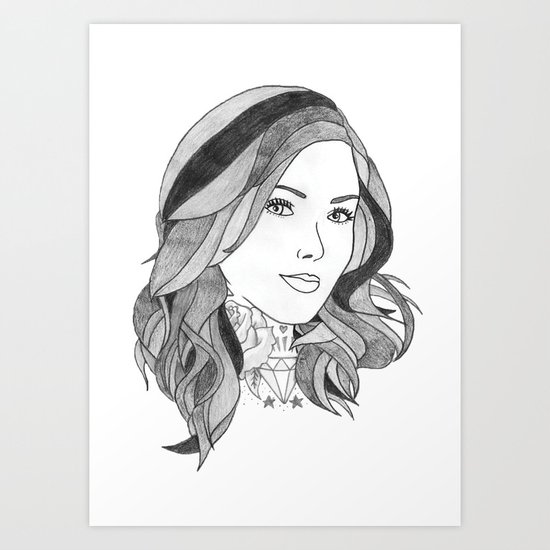 Inked 2 Art Print