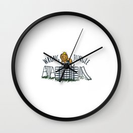 King of the Jungle Gym Wall Clock