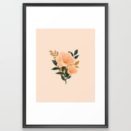 Copper Floral I Framed Art Print