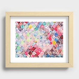 Computrized Digita Pattern AI Recessed Framed Print