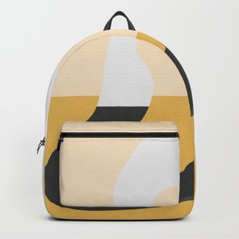 Abstract Arch - Golden Desert Backpack | Simple, Arch, Graphicdesign, Rock, Minimal, Canyonlands, Hand Drawn, Arches, Abstract, Gold 