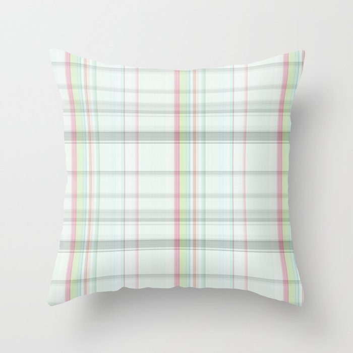 green plaid throw pillows
