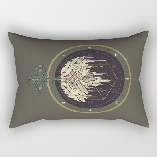 Fading Dahlia Rectangular Pillow