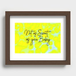 Not as sweet as you baby Recessed Framed Print