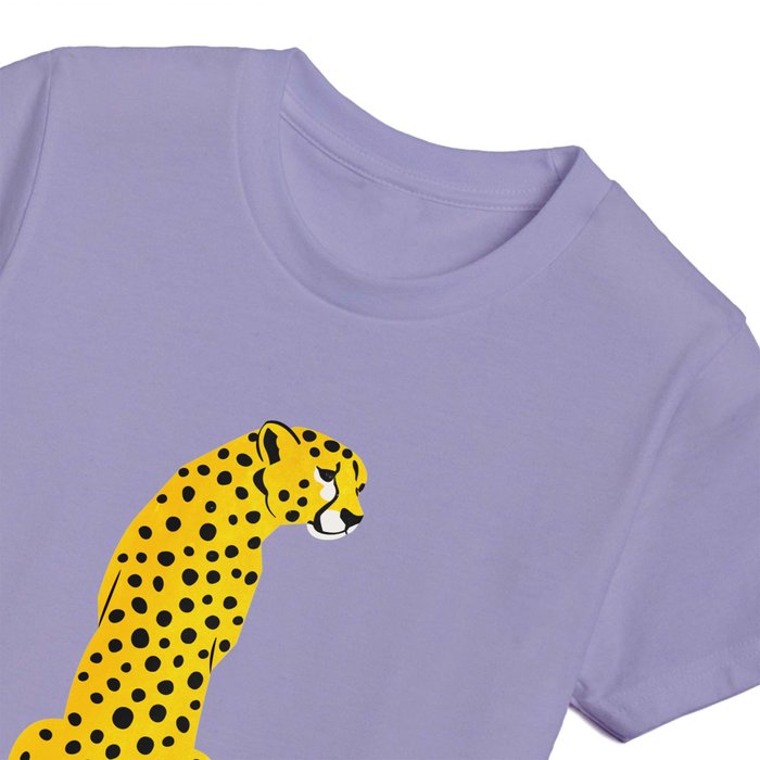 The Stare: Golden Cheetah Edition Kids T Shirt by ayeyokp