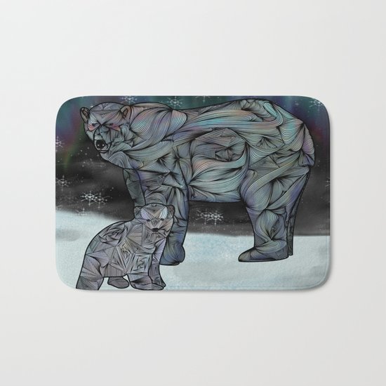 Polar Bears Bath Mat