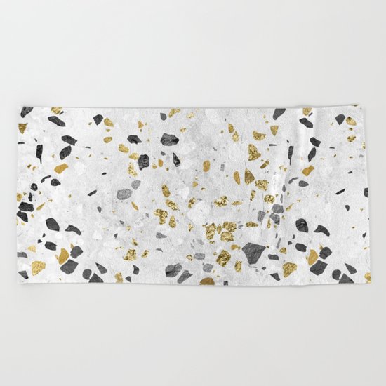 Glitter and Grit Beach Towel