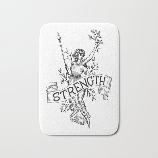 Warrior woman Bath Mat