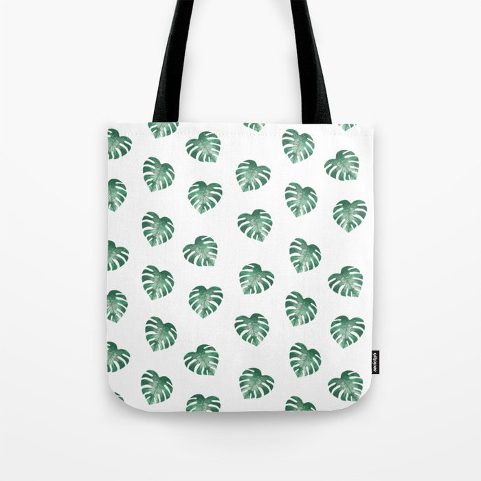 Cute Tropical Leaves Print Cool Seamless Pattern Tote Bag