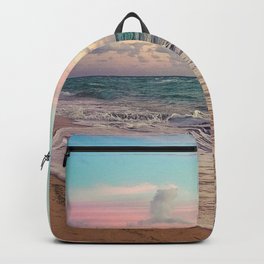 Beautiful: Sunset Relaxing, Peaceful, Coastal Seashore  Backpack